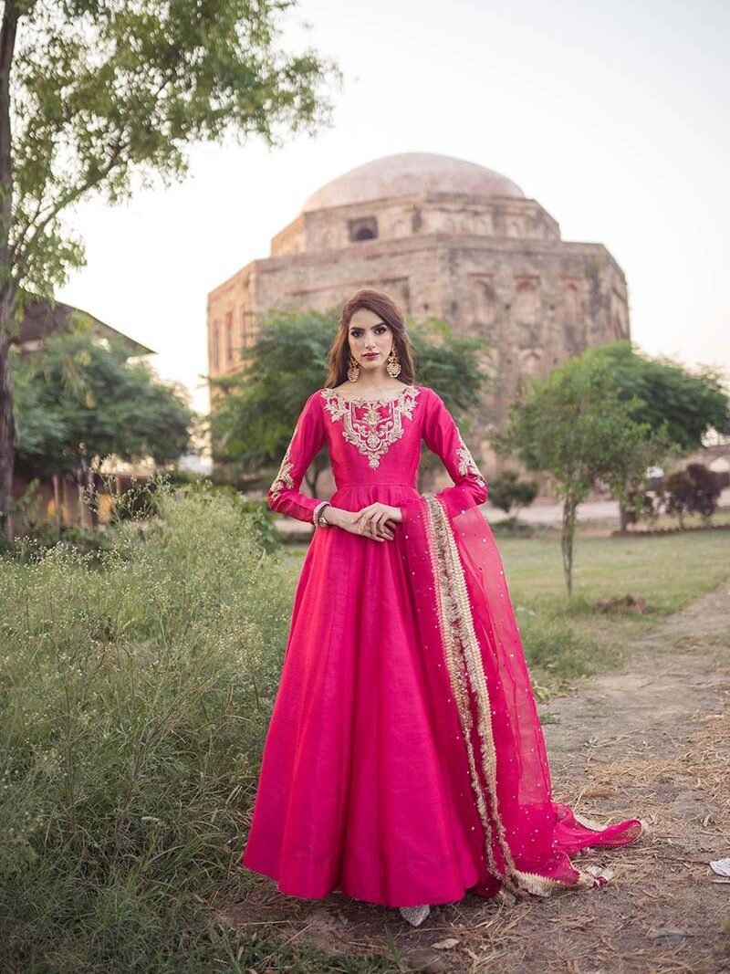 Hot Pink Formal Maxi
