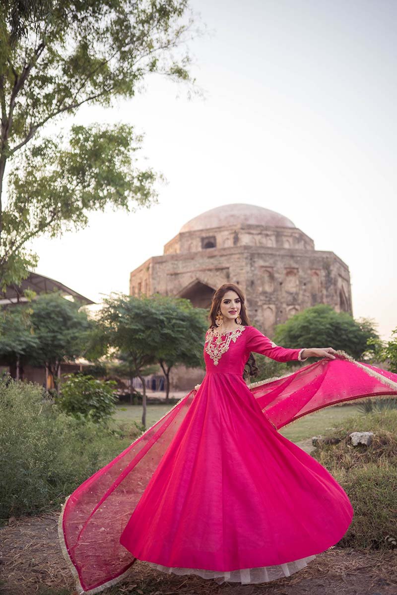 Hot Pink Formal Maxi