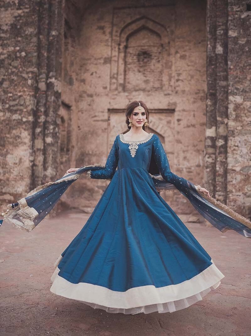 Blue Formal Maxi- HANDMADE